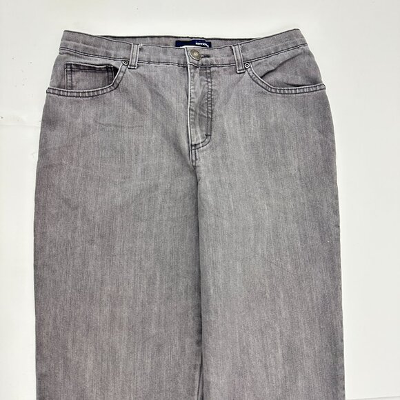 Basic Editions Classic Fit Women's size 8P Gray Denim Jeans - Picture 2 of 5